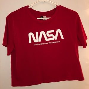 NASA cropped tee